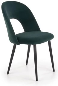Zielone minimalistyczne krzesło tapicerowane - Yrsa