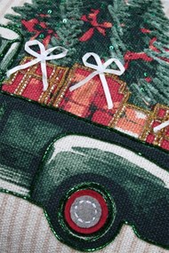 Poduszka świąteczna z nadrukiem, 35 × 55 cm