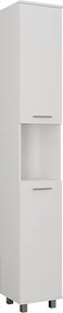 Wysoka szafka biały 30.2x30x190 ilias