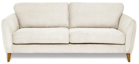 Biała sztruksowa sofa 206 cm Paris – Scandic