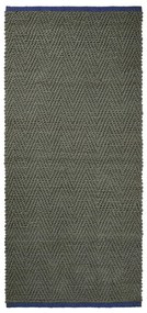 Ciemnozielony chodnik z juty 70x150 cm Notes – Mette Ditmer Denmark