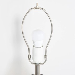 HOMCOM Zestaw 2 lamp stołowych Zestaw 2 opraw stołowych E27 Lampka nocna len szkło bursztynowy