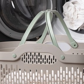 Jasnobrązowy plastikowy kosz na pranie 45 l – Addis