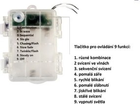 Świąteczne LED oświetlenie - 10 m, 100 LED, kolorowe