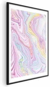 Plakat Kolorowy Sen 40x60 cm z ramą czarną z marginesem ARTGEIST B