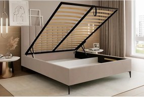 Łóżko Mona Slim III 160 Tkanina ABRIAMO 03 stelaż drewniany