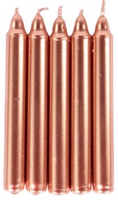 Metaliczne świece stołowe z parafiny, 10 cm