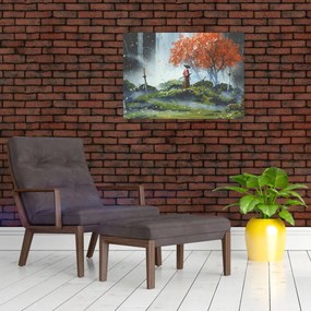 Obraz - Ilustracja przedstawiająca Ogród Mieczy (70x50 cm)