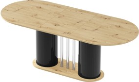 Owalny stół z rozkładanym blatem Cesaro Hubertus dąb