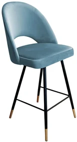 Hoker niski ISKAR BL VELVET GOLD szary ATOS