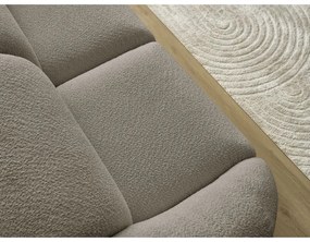 Szarobrązowa sofa z materiału bouclé 230 cm Tina – Bobochic Paris