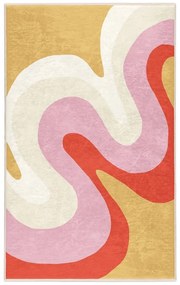 Żółto-różowy dywan odpowiedni do prania 60x100 cm Raspberry Creamsicle – Mila Home
