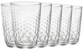 Bormioli Rocco 6-częściowy zestaw szklanek Glit, 380 ml, 380 ml