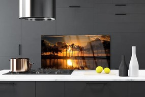 Szkło Ozdobne do Kuchni Słońce Przebijające Przez Liście