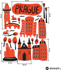 Naklejki na ścianę - Praga I.