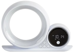 Rabalux 76109 dekoracyjna lampa stołowa Wakeway, z głośnikiem, RGB, zegarem i budzikiem