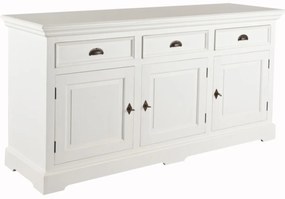 Komoda Brighton 3 szuflady + 3 drzwi white