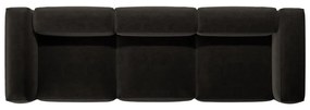 Czarna sofa 364 cm Bergano – Cosmopolitan Design