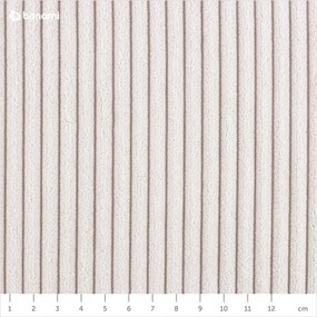 Beżowy sztruksowy rozkładany narożnik (lewostronny/w kształcie litery U) Tori – Bonami Selection