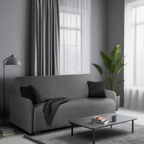 Sofa z Funkcją Spania ASPEN Wersalka Rozkładana Dwuosobowa Szara Nowoczesna do Salonu