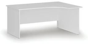 Biurko narożne PRIMO WHITE, 1600 x 1200 mm, prawe, białe