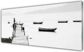 Szkło Ozdobne do Kuchni Przystań Łodzi pod Mostem