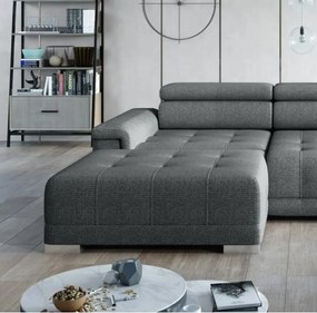 Narożnik CAMPO S z elektryczną regulacją siedziska Lewostronny w tkaninie MEMPHIS 06 WERSAL