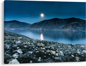 Obraz nocnego krajobrazu, Islandia (70x50 cm)