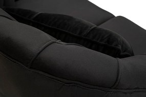 Czarna aksamitna sofa 130 cm Budapest – Mauro Ferretti