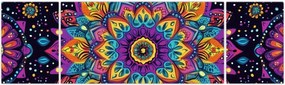 Obraz - Kalejdoskopowa mandala (170x50 cm)