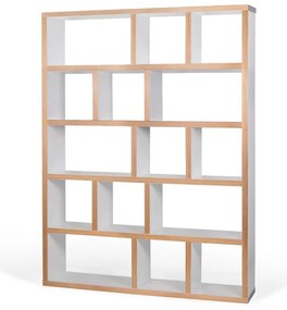 Biało-naturalny regał 150x198 cm Berlin – TemaHome