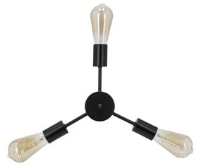 Czarna metalowa lampa wisząca Sparta – Candellux Lighting