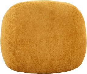 Musztardowy fotel z materiału bouclé Ginerva – Mauro Ferretti