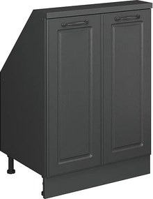 Szafka kuchenna na dach skośny antracytowy domek wiejski 60x46x81.6 r-line