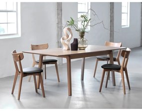 Czarno-naturalne krzesła zestaw 2 szt. Pero – Unique Furniture