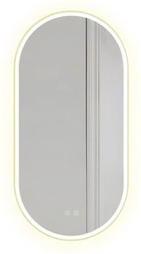 LUSTRO ŚCIENNE LED OVL 50x100cm Złote