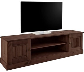 Brązowa szafka pod TV z litego drewna sosnowego 45x40 cm Mille – Støraa