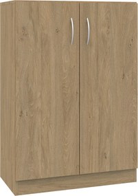 Dwudrzwiowa szafka biurowa na klucz Simple, 80x40x120,5 cm, index 80-3P-2F3