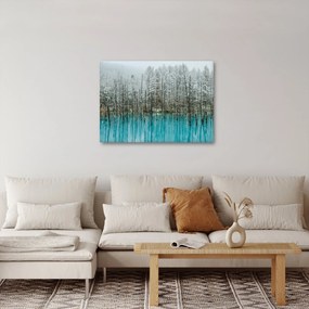 Obraz - Turkusowy staw, Biei, Japonia (70x50 cm)