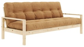 Musztardowa rozkładana sofa 205 cm Knob – Karup Design