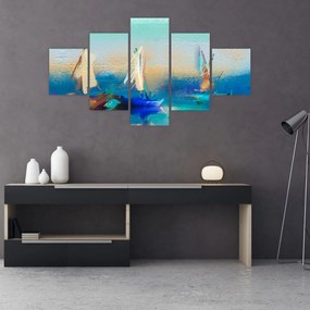 Obraz - Malarstwo krajobrazowe, malarstwo (125x70 cm)
