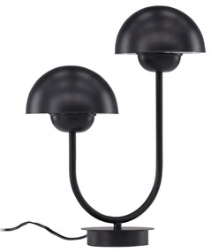 Czarna designerska lampa stołowa LYCKORNA
