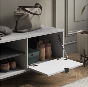 Ławka na buty szary 100x40x45 eliza