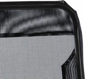 Zestaw ogrodowy 2 x leżak z czarną tkaniną - składany