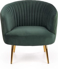 Tapicerowany fotel w stylu glamour Crown