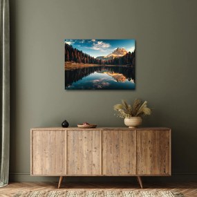 Obraz - Alpy, Włochy, Dolomity, Lago Antorno (70x50 cm)