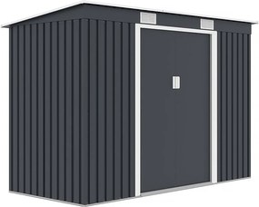 Metalowa szopa ogrodowa jednospadowa "Austin" - 3,14 m2 - Szary