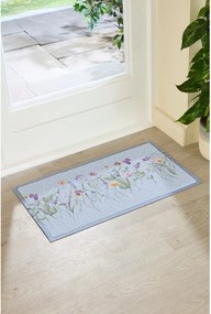 Wycieraczka z PVC 40x70 cm Blue Wild Flowers – Artsy Doormats