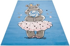 Niebieski dywan dziecięcy z E0-W69