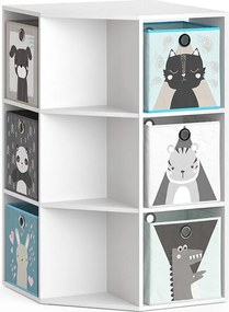 Półka dla dzieci biały 64x64x107.8 luigi